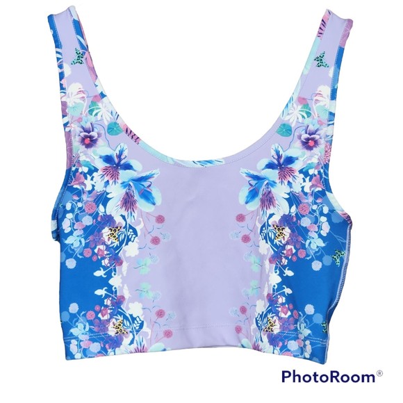 AE X NAITO Cropped Woman’s Limited Edition Floral Butterfly Cropped Tank - Picture 1 of 4